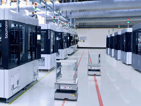 Smart Factory mit fahrerlosen Transportsystemen