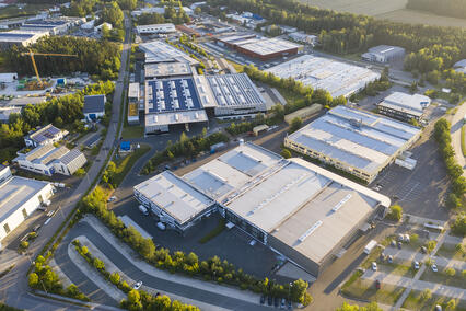 Baumann Gelände von oben